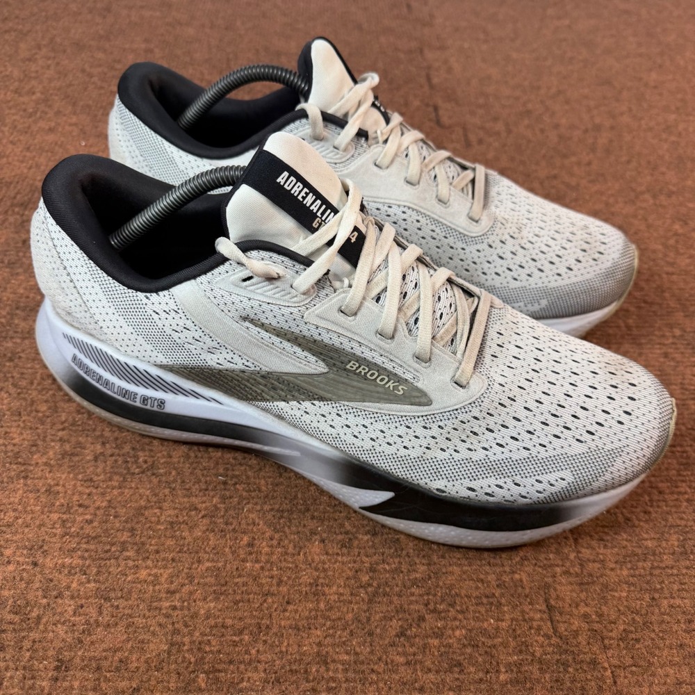 A- Brooks Adrenaline GTS 24 Mens Running Shoes Grey White Size 11.5 1104371D126